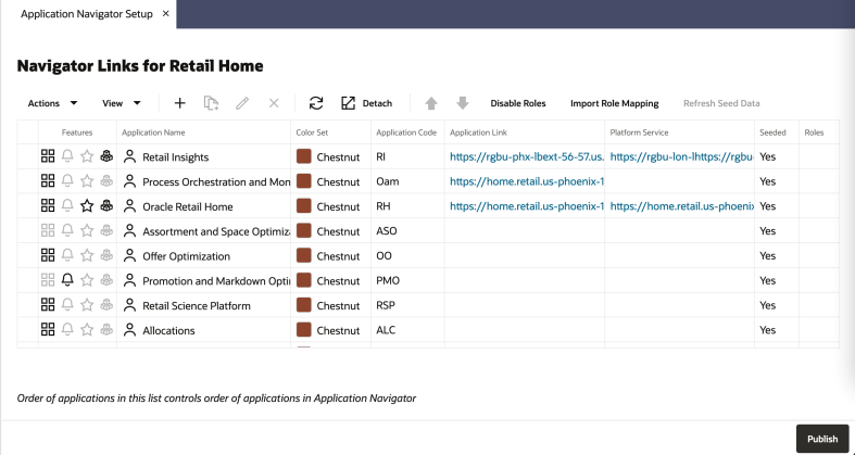 Application Navigator Setup