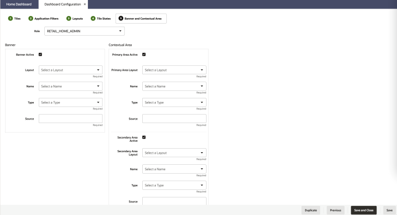Banner and Contextual Area