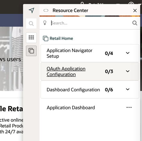 Resource Center Window