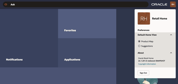 Customizable Default Home View