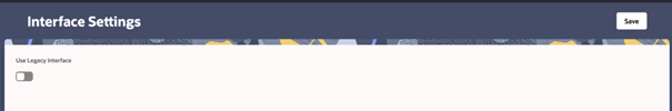 Interface Settings