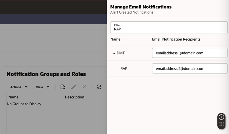 Manage Email Notifications