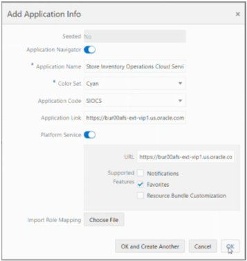 Add Application Info. Add Application Info.