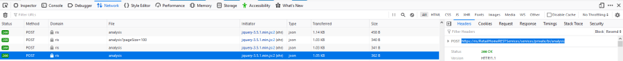 BI Analysis API Calls