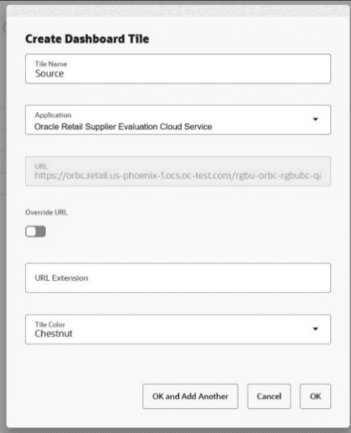 Create Dashboard Tile