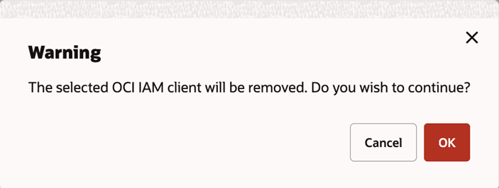 Delete OAuth Client Delete OAuth Client