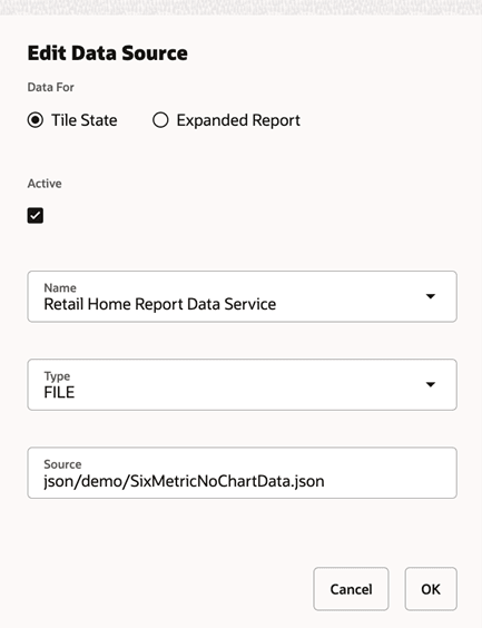 Edit Data Source