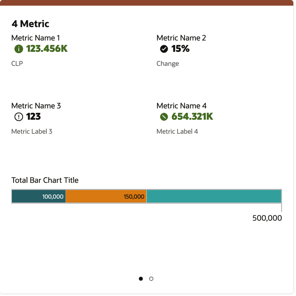 Example of Six Metric Summary Tile Example of Six Metric Summary Tile