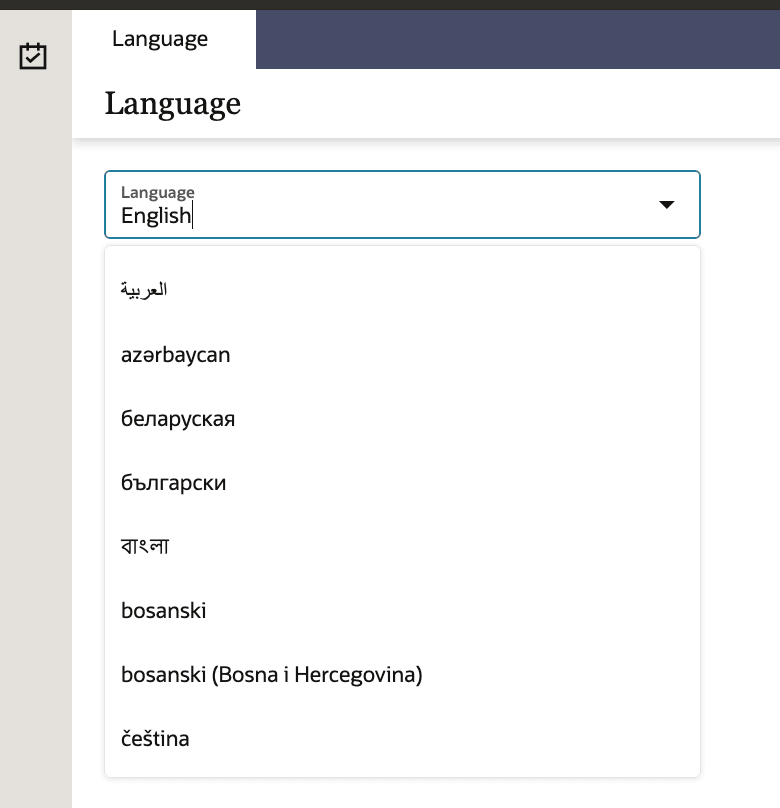 List of Languages List of Languages