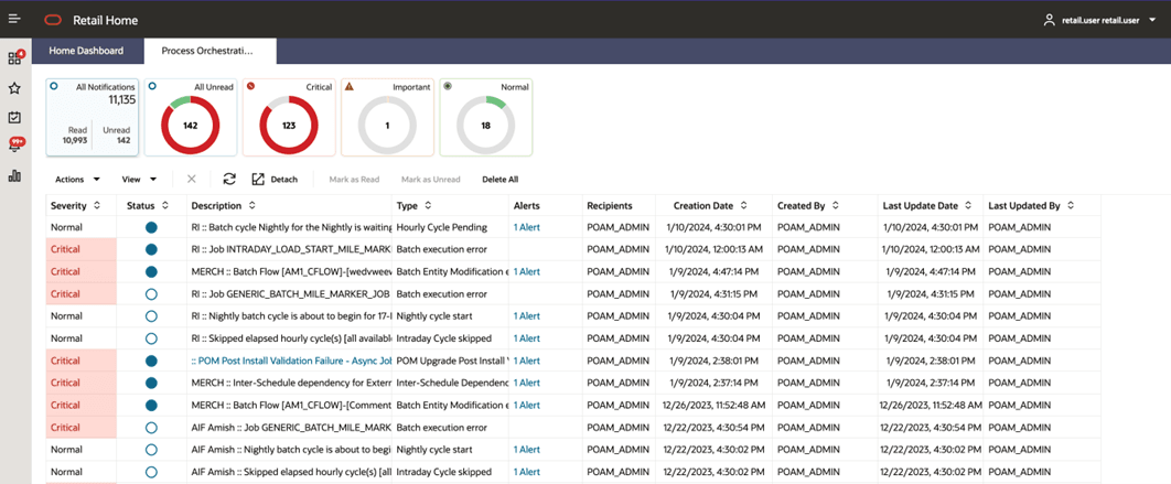 Notifications Page