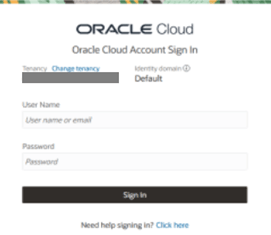 Oracle Cloud Account Sign in Oracle Cloud Account Sign in
