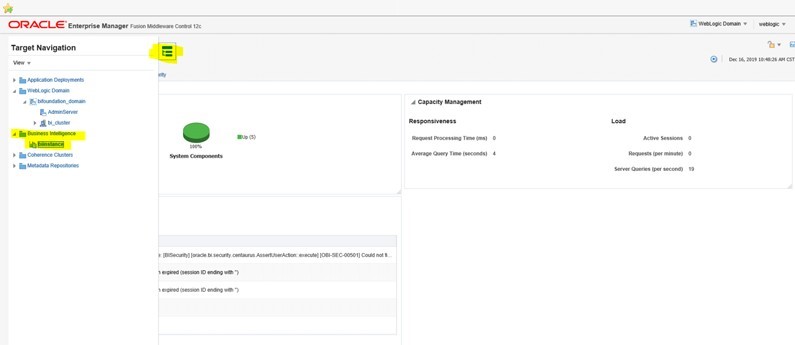 Target Navigation Menu