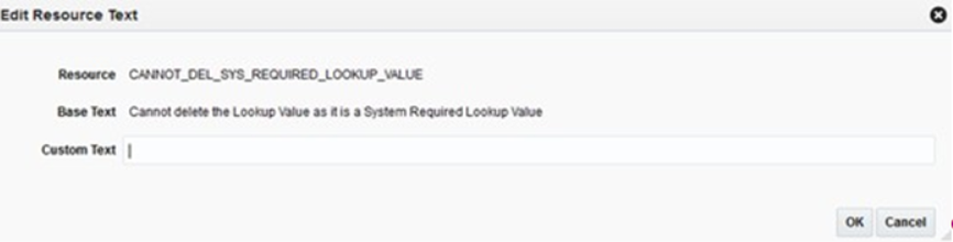 Edit Resource Text Screen