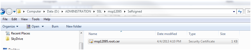Rename Root Certificate