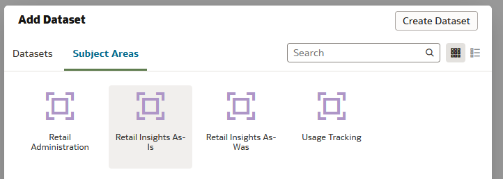 Add Dataset Popup Window Add Dataset Popup Window