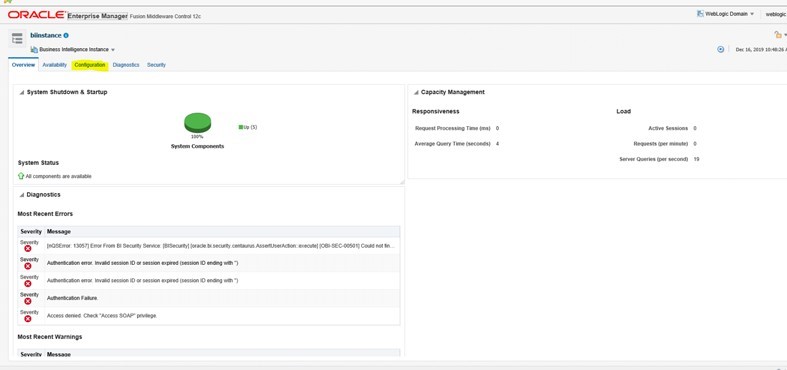 Overview Tab Overview Tab