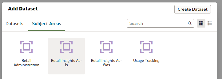 Add Dataset Popup Window