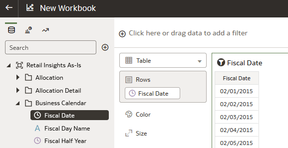 Fiscal Date Added to Workbook