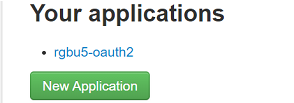 Your Applications Screen