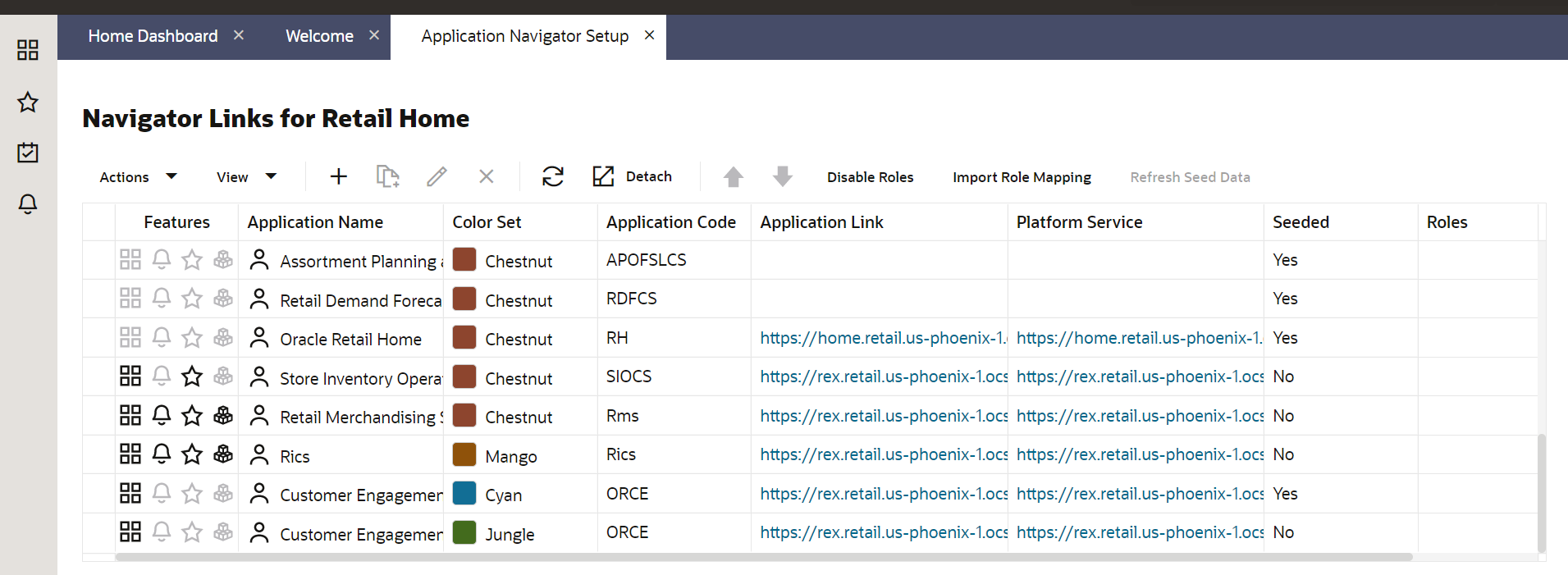 application navigator setup