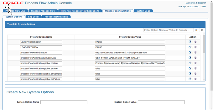 System Options Tab