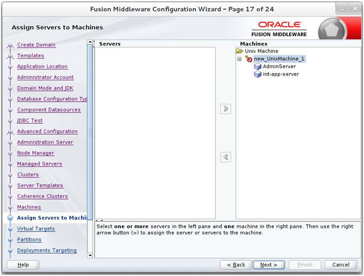 Assign Servers to Machines
