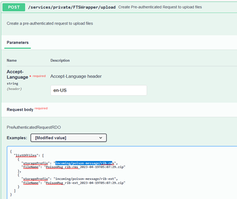 Generate the Pre-Authenticated Request