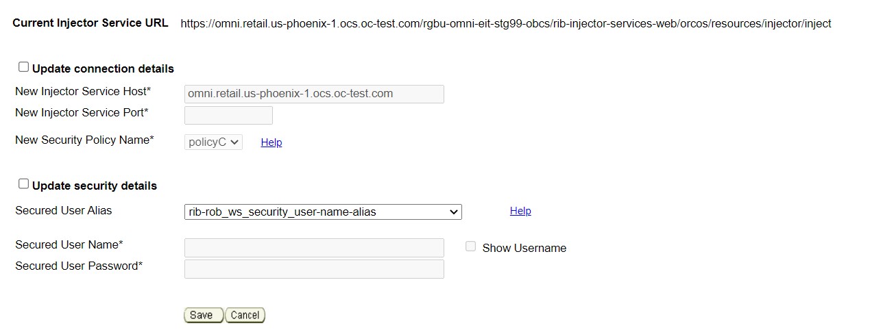Configure ROB Injector Service