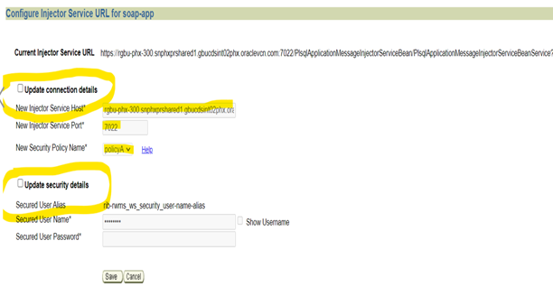 Configure Injector URL for soap-app