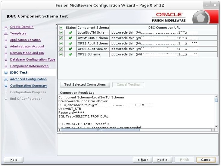 JDBC Component Schema Test