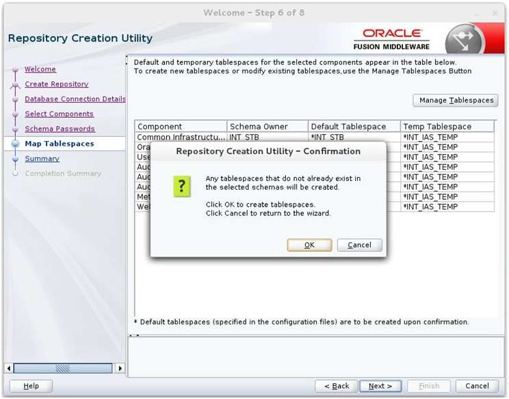 Confirmation window