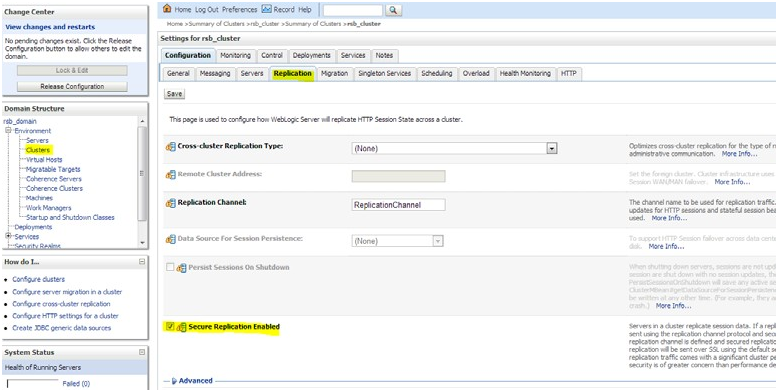 Replication Tab Replication Tab