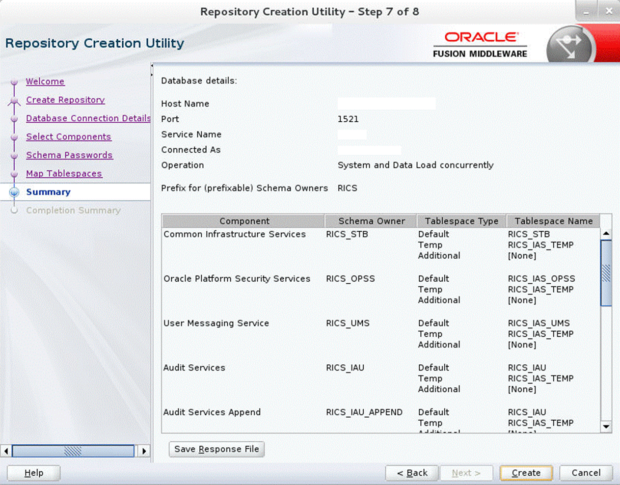 Repository Creation Utility Step 7 Summary