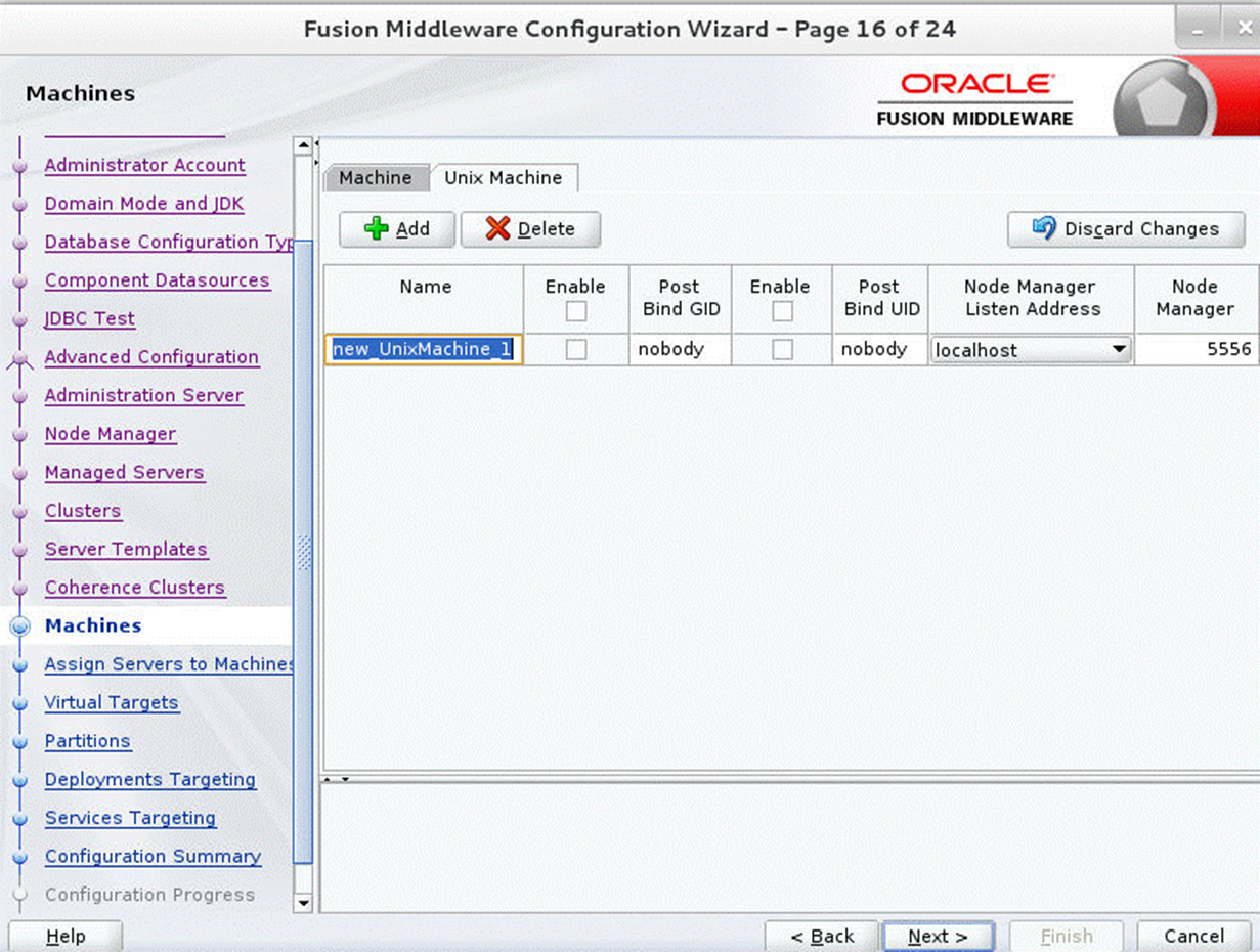 Configuration Wizard Step 16 Machines