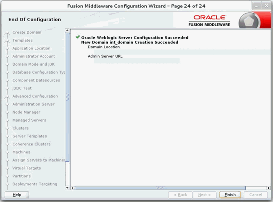 Configuration Wizard Step 24 Configuration Success