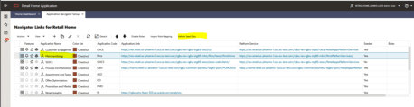 Application Navigator Settings