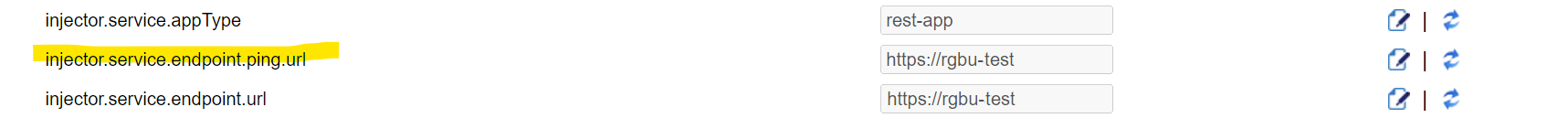 Ping Service URL