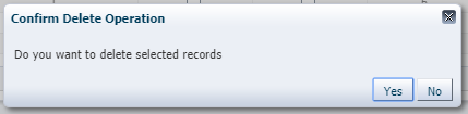 Confirm Delete Operation Window