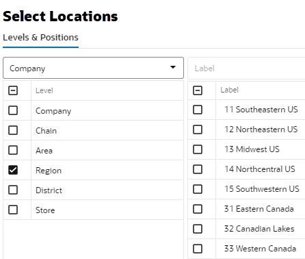 Workspace Wizard: Select Locations