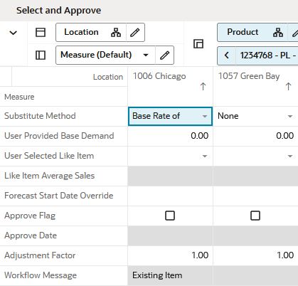 Select and Approve View