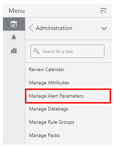 Manage Alert Parameters Wizard