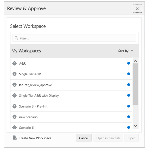 Review & Approve Wizard