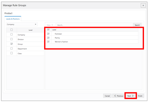Workspace Wizard: Select Product