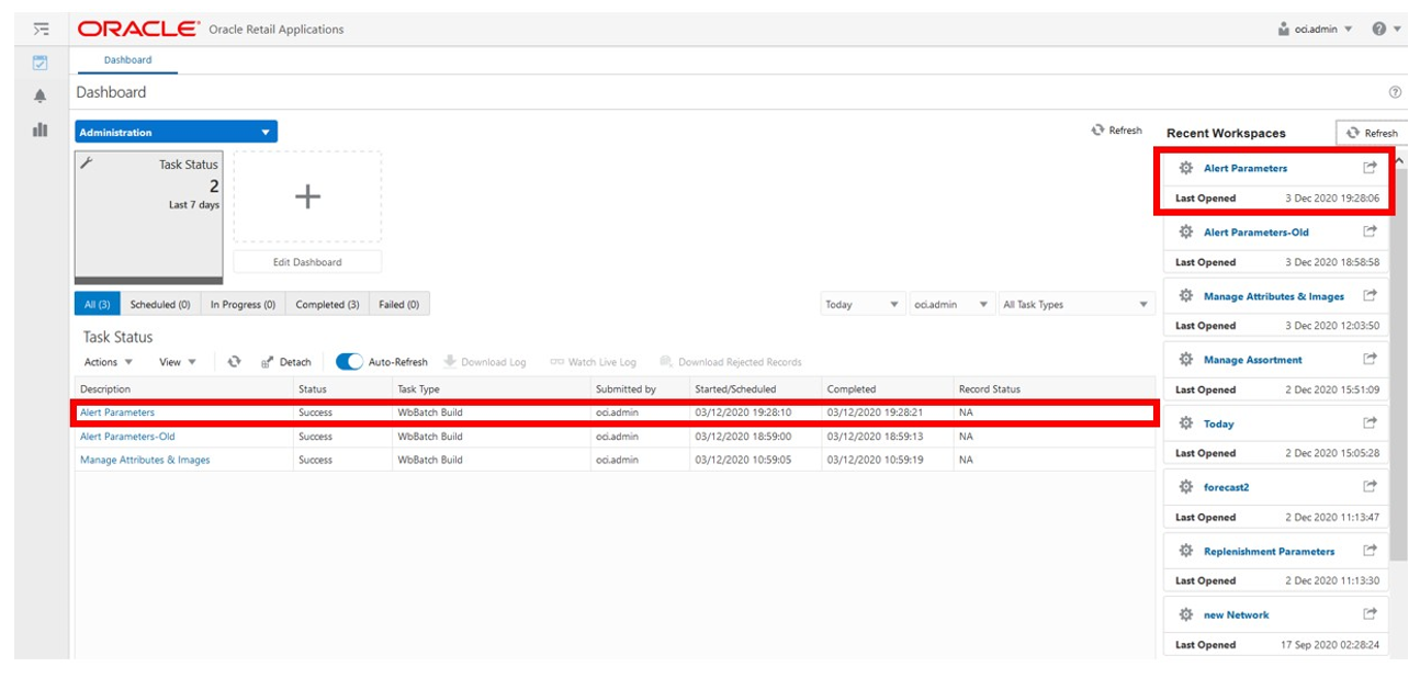 Successful Workspace Build
