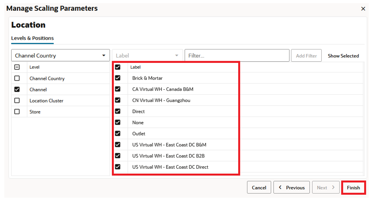 Workspace Wizard: Select Location
