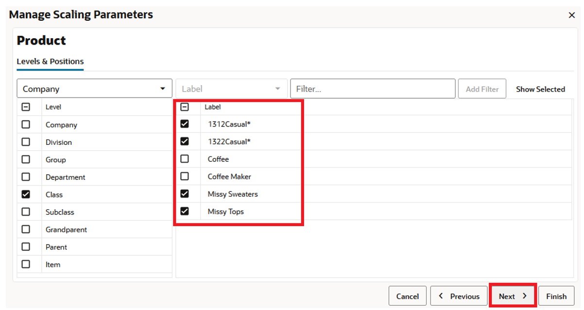 Workspace Wizard: Select Product