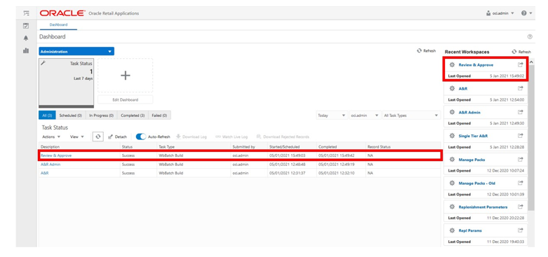Successful Workspace Build