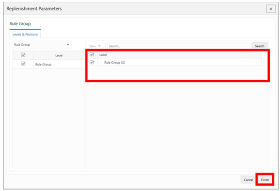Workspace Wizard: Select Rule Groups