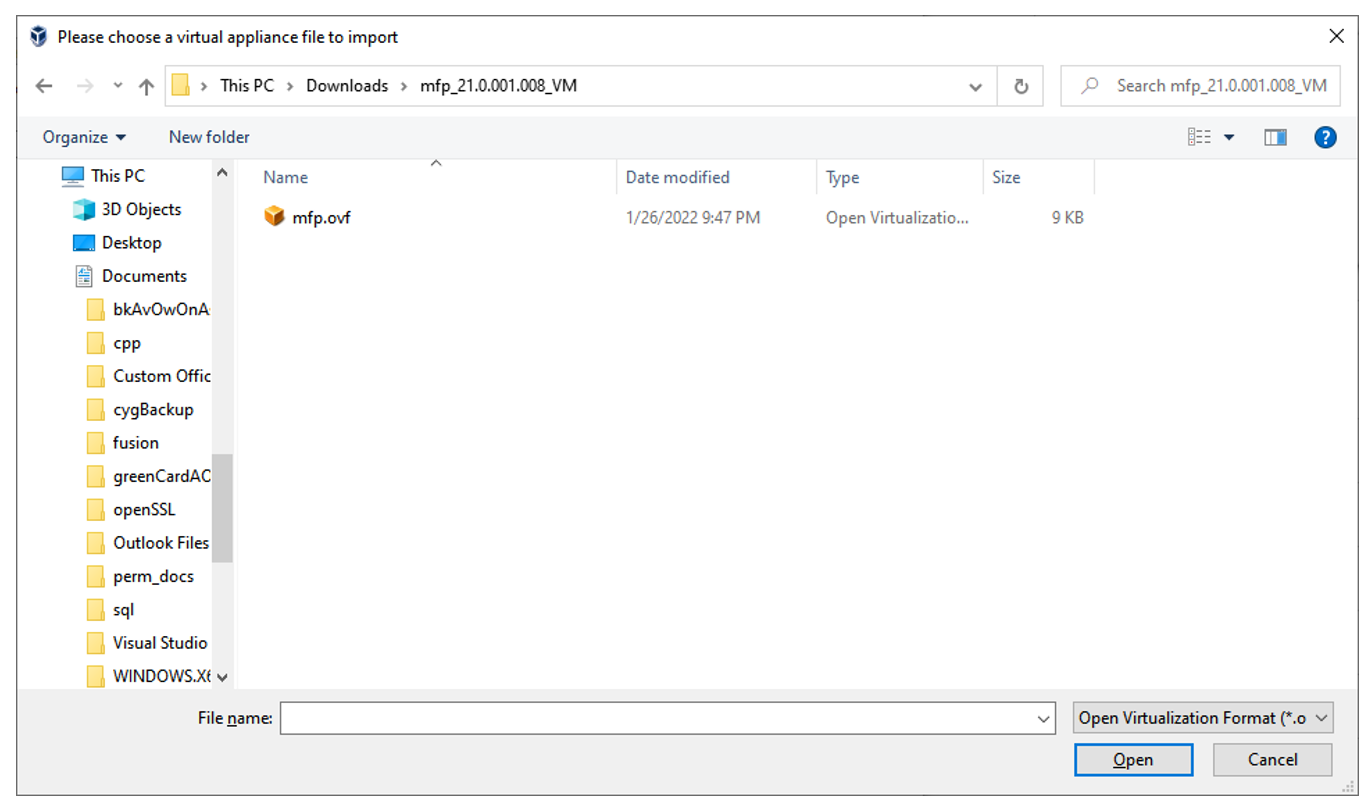Downloaded VM Base Image Downloaded VM Base Image