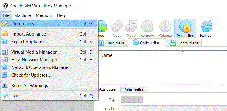 Click File and then select Preferences… Click File and then select Preferences…